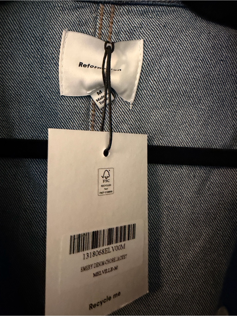 Women’s Denim chore jacket by reformation - Blue - Picture 4 of 6